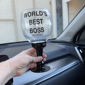 The Office Dunder Mifflin Paper Co. 'World's‎ Best Boss' 40oz Glass Party Goblet